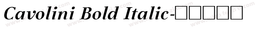 Cavolini Bold Italic字体转换